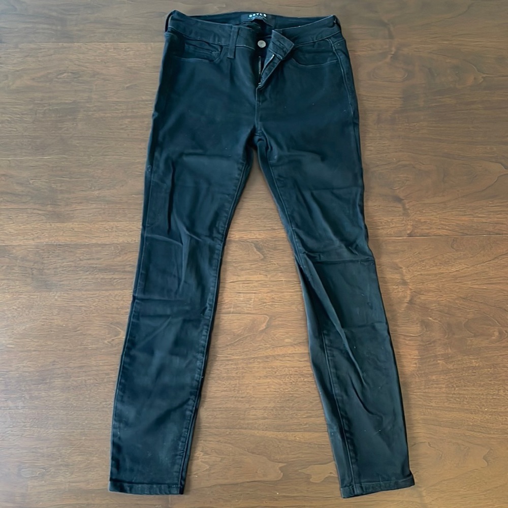 DSTLD jeans, size 28, black skinny stretch